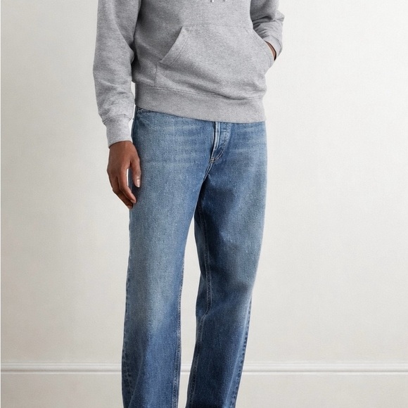 Ami Paris Grey Hoodie with Heart Emblem - Picture 6 of 8